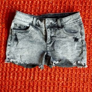 Justice Acid Wash Semi-destructed Shorts